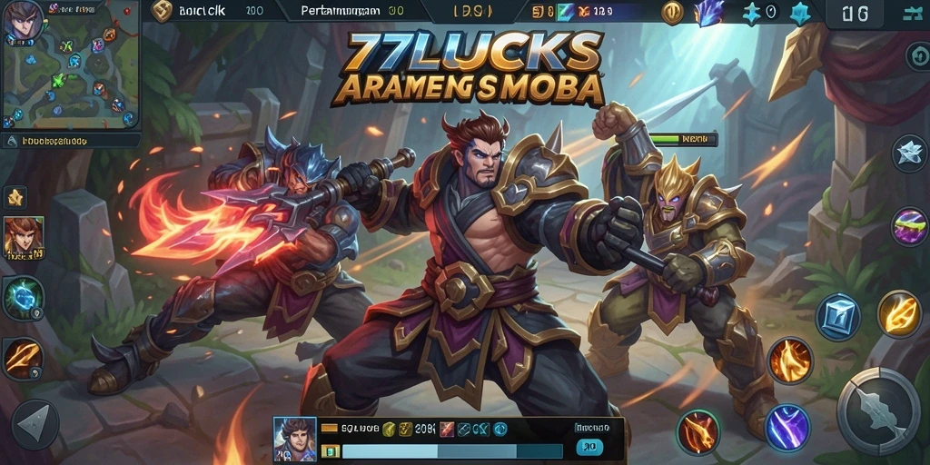 Gambar dari gameplay 77LUCKS yang intens dan strategis.