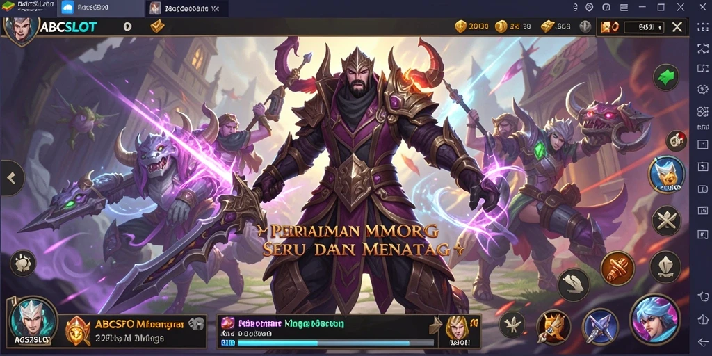 Tampilan gameplay menarik dari ABCSLOT di dunia MMORPG.