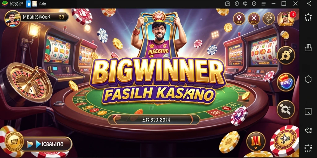 Screenshot gameplay BIGWINNER menampilkan aksi seru permainan Kasino.