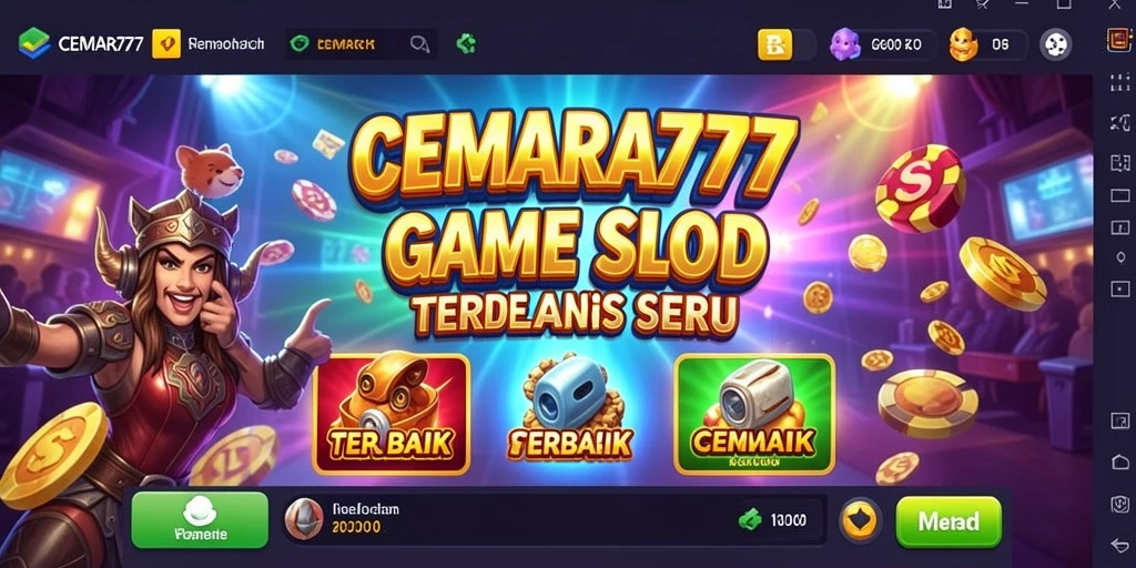 Tampilan menarik dari permainan slot CEMARA777 yang penuh warna.