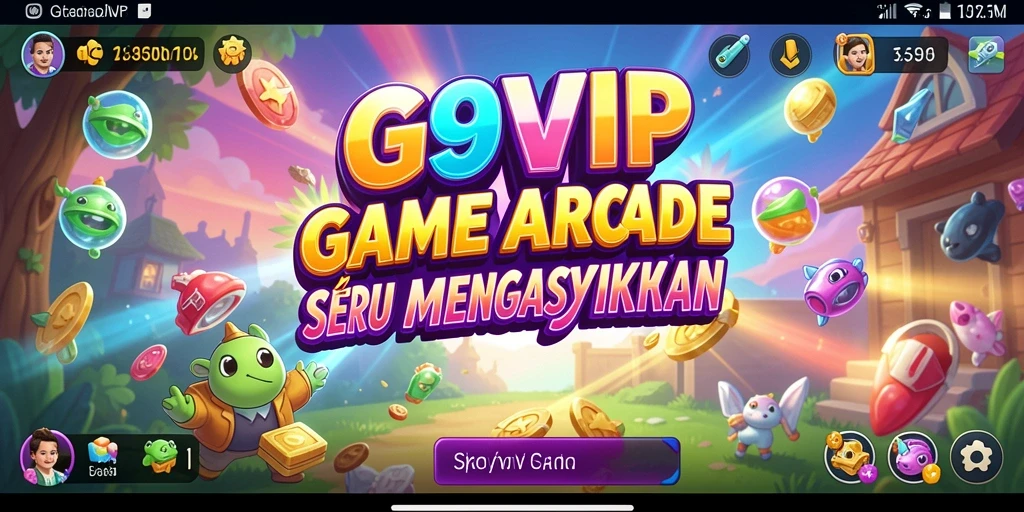 Tampilan gameplay G9VIP yang penuh aksi dan warna.