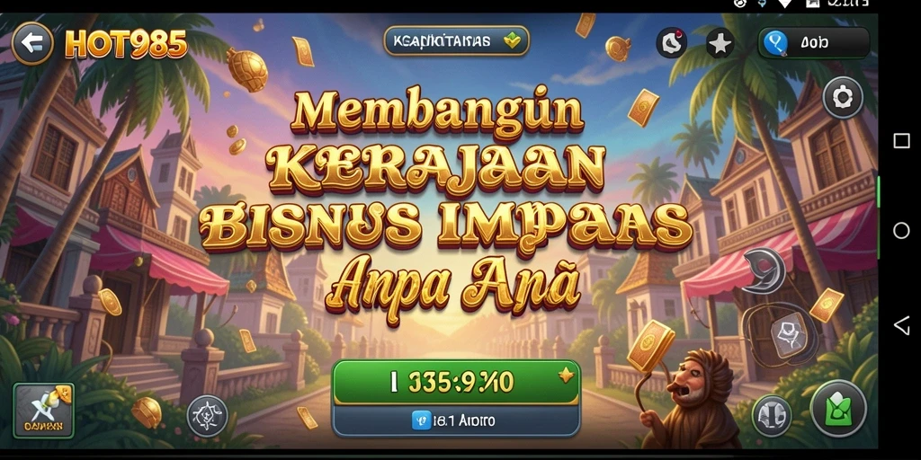 Gameplay HOT985 menampilkan berbagai aspek pengelolaan bisnis yang mendalam.