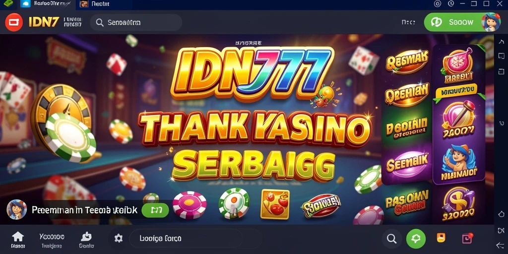 Tampilan gameplay kasino IDN777 yang menarik dan seru.