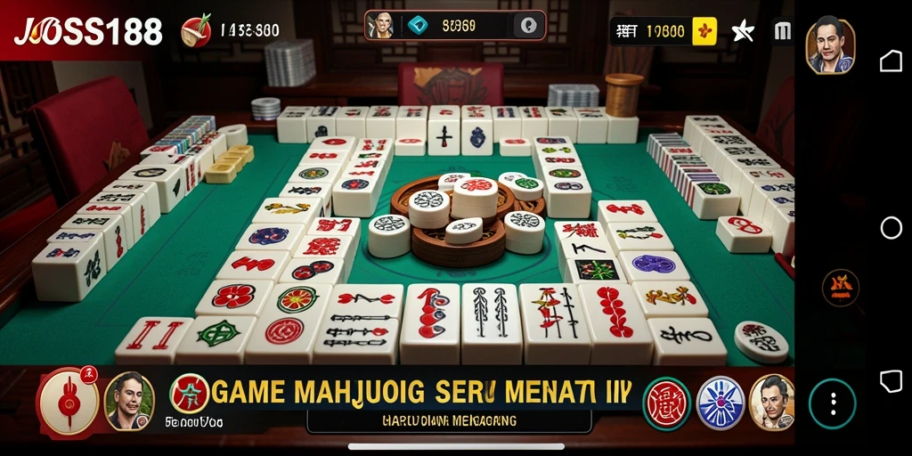 Screenshot utama JOSS188 menampilkan gameplay seru Mahjong.