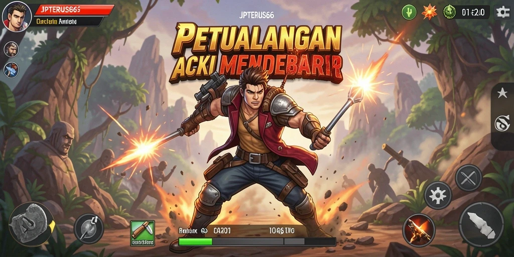 Screenshot gameplay menampilkan aksi seru dan grafis memukau.