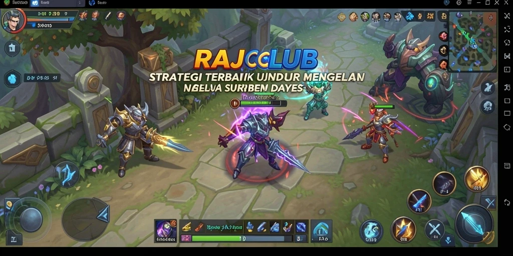Screenshot gameplay RAJACLUB menampilkan aksi strategi yang mendebarkan.