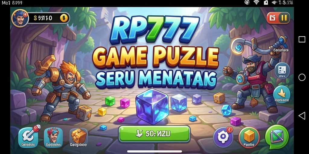 Tampilan menarik dari RP777 menunjukkan gameplay Puzzle yang seru.