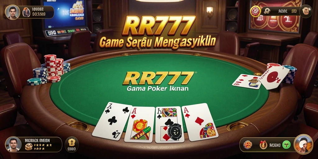 Tampilan gameplay menarik Poker di RR777 yang memikat.