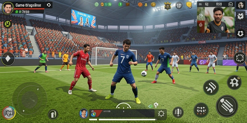 Screenshot gameplay RR789 menunjukkan aksi seru dalam pertandingan olahraga.