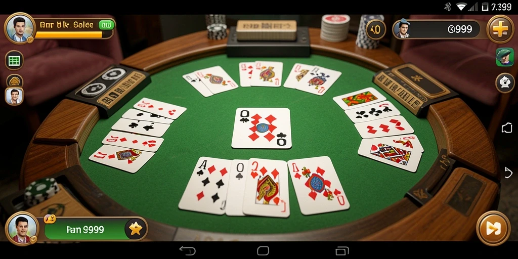 Tampilan gameplay RR999 yang seru dalam permainan Gaple.