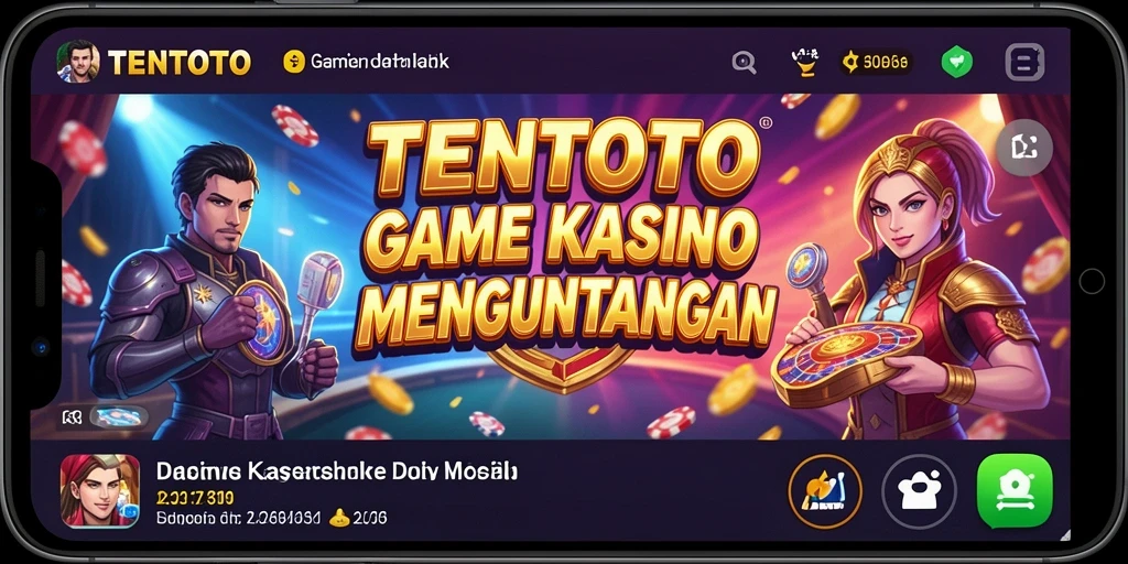 Tampilan gameplay TENTOTO yang menegangkan dan penuh warna.