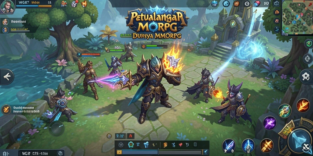 Screenshot utama WG87 menampilkan momen epic dalam gameplay MMORPG.